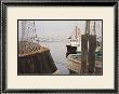 Fishing Harbor (Litho) by John Ruseau Limited Edition Print