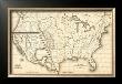 Map Of The United States And Texas, Mexico And Guatimala, C.1839 by Samuel Augustus Mitchell Limited Edition Print