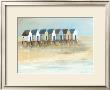 Beach Cabins I by Jean Jauneau Limited Edition Print