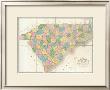 Map Of North And South Carolina, C.1839 by David H. Burr Limited Edition Pricing Art Print