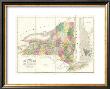 Map Of New York, C.1839 by David H. Burr Limited Edition Print