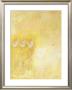 Arriere-Plan Orange Avec Trois Fleurs by Claudia Doucet Limited Edition Print