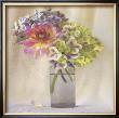 Dahlia With Hydrangeas Ii by Sally Wetherby Limited Edition Print