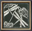 Dragonfly Woodblock In Black I by Chariklia Zarris Limited Edition Print