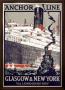 Anchor Line, Glasgow To New York by Kenneth Shoesmith Limited Edition Print