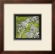 Butterfly Woodblock In Green Ii by Chariklia Zarris Limited Edition Print