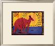 Woodblock Kangaroo by Benjamin Bay Limited Edition Pricing Art Print