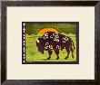 Woodblock Bison by Benjamin Bay Limited Edition Print