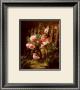 Pink Roses By A Garden Fence by Alfred-Frederic Lauron Limited Edition Print