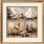 Poules Blanches Et Coq by Pascal Cessou Limited Edition Print