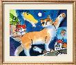 Nice Kitty's Dream With Moonfish by Michael Leu Limited Edition Print