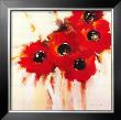 Crimson Poppies I by Natasha Barnes Limited Edition Pricing Art Print