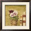 Potted Flowers With Books Ii by Eric Barjot Limited Edition Pricing Art Print