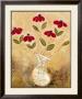 Five Red Flowers by Viola Lee Limited Edition Pricing Art Print