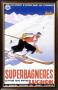 Luchon Superbagneres, Snow Ski by Gaston Gorde Limited Edition Print