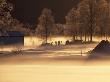 Three People Standing Near A House by Gunnar Larsson Limited Edition Print