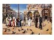 Venice - Women Feeding Pigeons On Piazza San Marco by Joseph Highmore Limited Edition Print