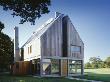 The Lodge, Whithurst Park Exterior Modern Rural House With Pitched Roof by David Churchill Limited Edition Print