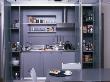 Small Spaces - Kitchen In A Cupboard With Sliding Doors - Overall With Doors Fully Open by Richard Powers Limited Edition Print