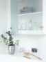 Modern White Urban Bathroom With Frosted Glass Cupboard by Richard Powers Limited Edition Print