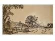 Chaumiere Et Arbre Au Bord D'un Chemin by Rembrandt Van Rijn Limited Edition Print