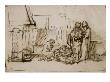 Femme Mourante Et Quatre Personnages: La Mort De Lucrece (?) by Rembrandt Van Rijn Limited Edition Pricing Art Print