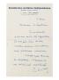 Lettre Autographe Signee Au Secretaire General De La Societe by Paul Signac Limited Edition Pricing Art Print