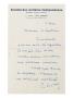 Lettre Autographe Signee Au Secretaire General De La Societe by Paul Signac Limited Edition Print