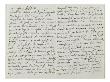 Autograph Letter To Charles De Mornay, July 30, 1838 by Eugene Delacroix Limited Edition Print
