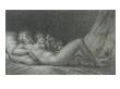 Femme Nue Couchã©E Et Accompagnã©E De Deux Amours by Pierre Paul Prud'hon Limited Edition Print