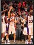 Denver Nuggets V Phoenix Suns: Hedo Turkoglu, Channing Frye And Grant Hill by Barry Gossage Limited Edition Print