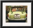 Back View Of Green Car by Nelson Fiqueredo Limited Edition Print