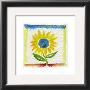 Bright Yellow Flower On Papyrus by Ingrid Sehl Limited Edition Print