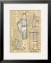 Lady In Grey Skirt And Blouse With Pattern by Cuca Garcia Limited Edition Print