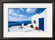 Blue Door With Red Pot by Georges Meis Limited Edition Print