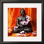 Buddha With Flowers by Stephane De Bourgies Limited Edition Pricing Art Print
