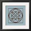 Chocolate And Blue Ironwork I by Chariklia Zarris Limited Edition Print