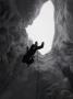 Climber In Snowy Crevasse, Switzerland by Michael Brown Limited Edition Print