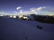 Climbers Follow Footsteps In The Snow, New Zealand by Michael Brown Limited Edition Print