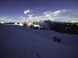 Climbers Follow Footsteps In The Snow, New Zealand by Michael Brown Limited Edition Print