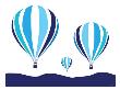 Blue Hot Air Balloon by Avalisa Limited Edition Print