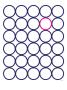 Navy Pink Circles by Avalisa Limited Edition Print