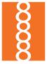 Orange Figure 8 Design by Avalisa Limited Edition Print