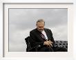 Outgoing Secretary Of Defense Donald Rumsfeld Looks Down As He Sits On Stage by Pablo Martinez Monsivais Limited Edition Pricing Art Print