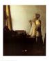 Woman With A Pearl Necklace by Jan Vermeer Limited Edition Print