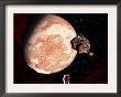 Gazing Back At A Hot Red Desert World, The Passing Of An Asteroid Causes A Momentary Distraction by Stocktrek Images Limited Edition Print