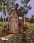 Outhouse, Rooster by Kay Lamb Shannon Limited Edition Print