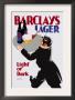 Barclay's Lager: Light Or Dark by Tom Purvis Limited Edition Pricing Art Print