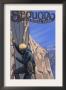 Sequoia Nat'l Park - Rock Climber - Lp Poster, C.2009 by Lantern Press Limited Edition Pricing Art Print