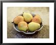 Still Life Of Pears On An Olive Background by Jacque Denzer Parker Limited Edition Print